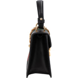 Gucci Black Leather Sylvie Sherry Line Handbag