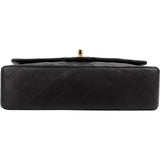 Chanel Quilted Lambskin Medium 24K Gold Double Flap Shoulder Bag