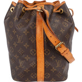 Louis Vuitton Monogram Canvas Sac Noé Petit Shoulder Bag