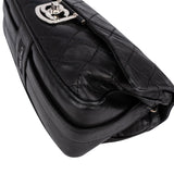 Chanel Quilted Lambskin Modern Palladium Chain Jumbo Single Flap Shoulder Bag