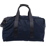 Prada Bleu Tessuto Saffiano Trim Leather Duffle Weekender 50 Shoulder Bag