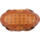 MCM Monogram Visetos Drawstring Hobo Shoulder Bag