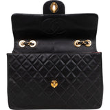 Chanel Quilted Lambskin 24K Gold Jumbo Single Flap Crossbody Bag