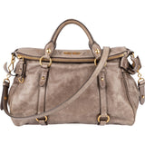 Miu Miu Vitello Lux Leather Bow Handbag
