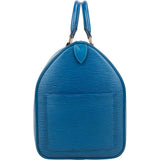 [🔄️B20 / F06] Louis Vuitton Blue Epi Leather Keepall Travel Bag - vintageandkickz