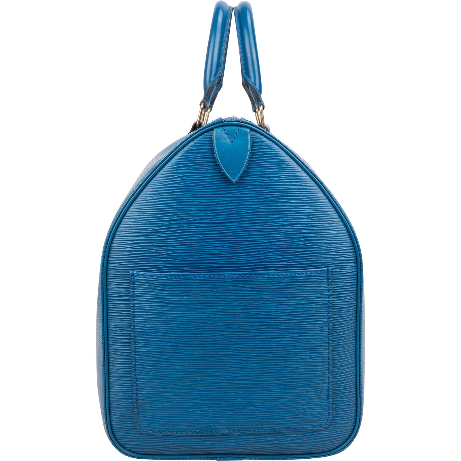 [🔄️B20 / F06] Louis Vuitton Blue Epi Leather Keepall Travel Bag - vintageandkickz