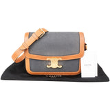 Celine Canvas Leather Triomphe Crossbody Bag