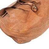 Miu Miu Brown Vitello Lux Leather Hobo Handbag