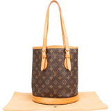 Louis Vuitton Monogram Canvas Bucket PM Shoulder Bag
