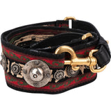 Christian Dior Embroidered Monogram Canvas Studded Medallions Bag Strap