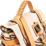 Mulberry Mixed Animal Hair Printed Calsfkin Travel Alexa Satchel Handbag