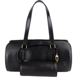 Louis Vuitton Noir Epi Leather Soufflot Set Handbag