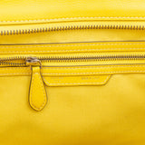 Celine Yellow Drummed Calfskin Luggage Tote Handbag