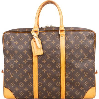 [🔄️B22 / F20] Louis Vuitton Monogram Canvas Porte-Documents Voyage Handbag - vintageandkickz
