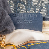 Christian Dior Monogram Oblique Denim Saddle Shoulder Bag