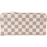 Louis Vuitton Monogram Damier Azur Long Zippy Bag Organizer Wallet