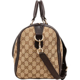 Gucci Monogram GG Canvas Web Boston Handbag