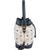 MCM Monogram Visetos Drawstring Bucket Handbag