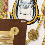 Hermès Frontaux et Cocardes Silk 90 Scarf Tuch