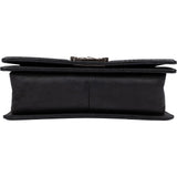 Chanel Quilted Leather Medium Boy Single Flap Crossbody Bag