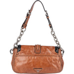 Prada Vitello Antic Chain Shoulder Bag - vintageandkickz