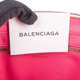Balenciaga White. Leather Triangle Duffle S Crossbody Handbag