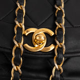 Chanel Quilted Lambskin 24K Gold Diana Small Single Flap Crossbody Bag