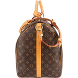 Louis Vuitton Monogram Canvas Keepall 55 Bandoulière Travel Bag