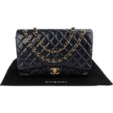 Chanel Quilted Lambskin Jumbo Double Flap Crossbody Bag