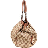 Gucci Monogram GG Canvas Sukey Hobo Handbag
