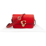 Coach Red Leather Studio Shoulder Crossbody Bag