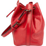 Louis Vuitton Red Epi Leather Sac Noé Petit Shoulder Bag