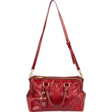 Prada Vitello Antic Leather Bauletto Handbag