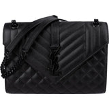 Yves Saint Laurent Grain de Poudre Leather Envelope Crossbody Bag