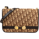 Christian Dior Trotter Monogram Vintage Flap Shoulder Bag