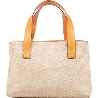 Celine Suede Monogram Macadam Handbag