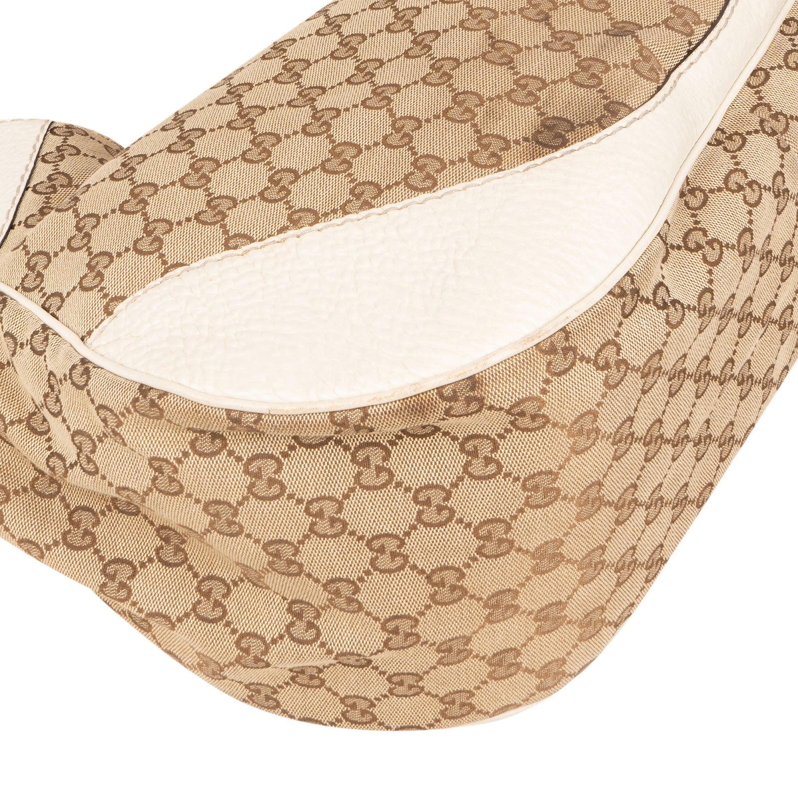 Gucci Monogram GG Canvas Charlotte Hobo Shoulder Bag - vintageandkickz