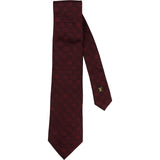 Louis Vuitton Monogram Damier Ebene Classique Silk Tie Krawatte