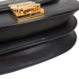 MCM Visetos Monogram Embossed Leather Patricia Saddle Crossbody Bag