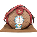 Gucci Monogram GG Supreme x Limited Fujiko Pro Doraemon Round Small Crossbody Bag