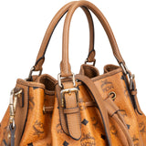 MCM Monogram Visetos Essential Drawstring Tote Handbag