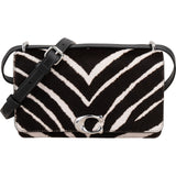 Coach Zebra Print Calf Hair Tabby Shoulder Crossbody Bag