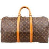 Louis Vuitton Monogram Canvas Keepall 50 Bandoulière Travel Bag