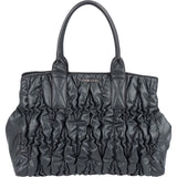 Miu Miu Grey Matelassé Nappa Leather Tote Handbag