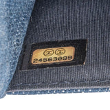 Chanel Denim Velvet Graffiti Wallet On Chain Crossbody Bag