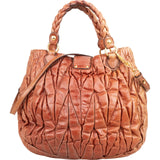 Miu Miu Matelassé Leather Coffer Handbag