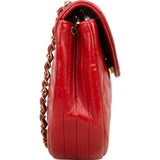 Chanel Quilted Lambskin Half Moon Single Flap Crossbody Bag