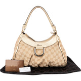 Gucci Monogram GG Canvas Abbey D-Ring Hobo Shoulder Bag