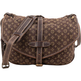 Louis Vuitton Monogram Mini Lin Canvas Saumur 30 Crossbody Bag