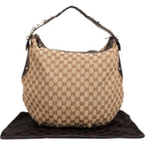 Gucci Monogram GG Canvas Horsebit Hobo Shoulder Bag